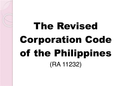 corporation code of the philippines lawphil|Corporation Code (1980) Revised Corporation Code (2019).